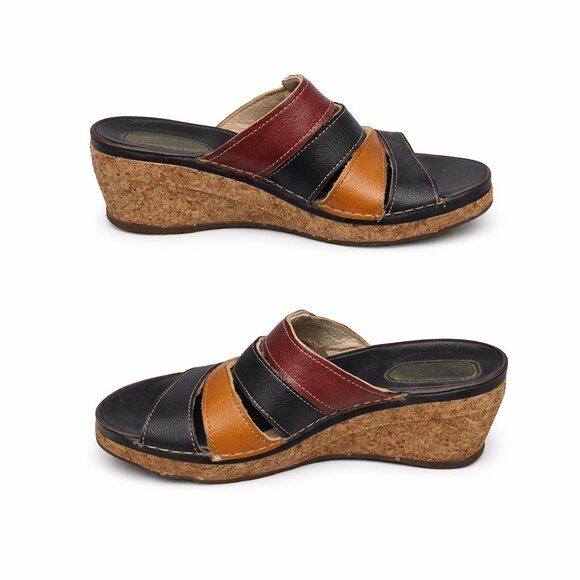 El Naturalista Shoes - El Naturalista Wedge Slip-On Sandals Size 40/US 8